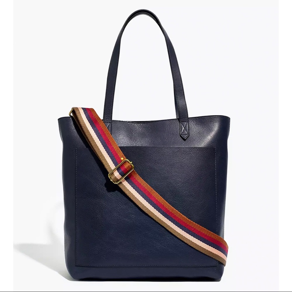 COPY - Madewell Zip-Top Medium Transport Tote: Rainbow Webbing Straps